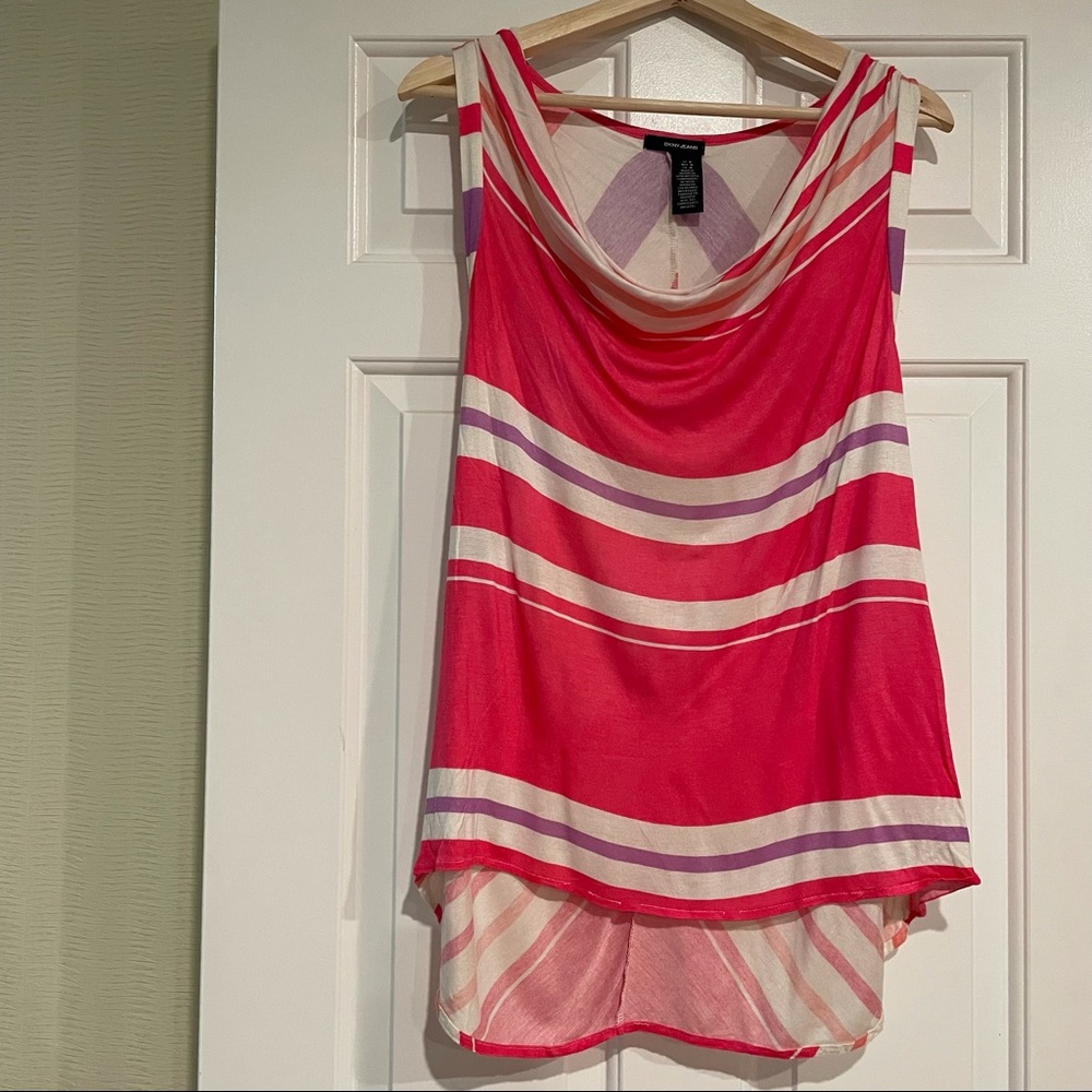 Women’s Pink and Purple Tank Top